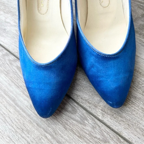 Vintage Tai  Silk Satin Heel Pump Made in Taiwan - Picture 3 of 15